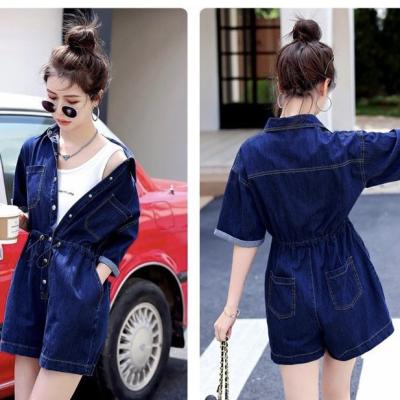 JUMPSUIT DENIM CỔ SƠ MI QUẦN SHORT - ND503
